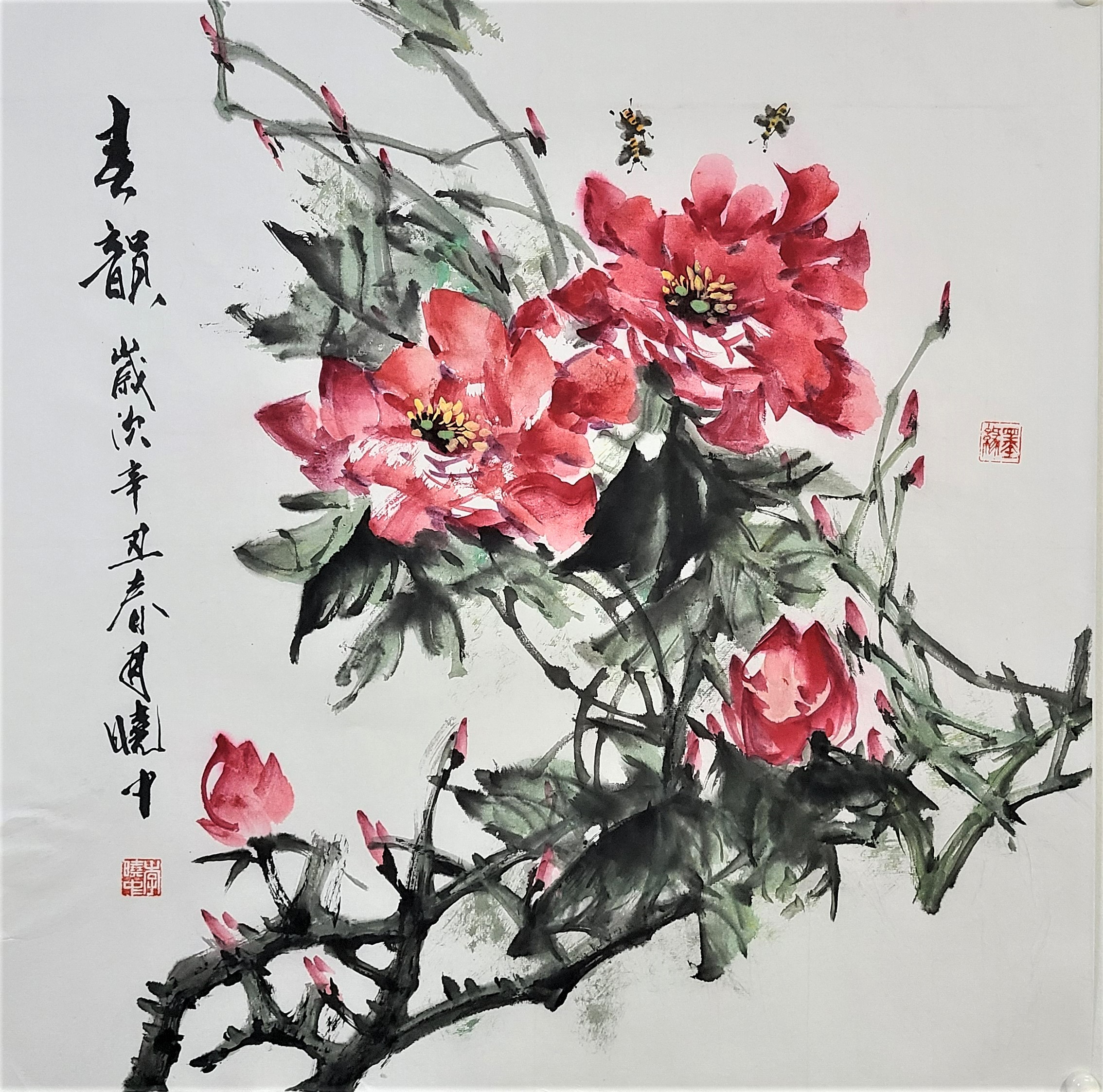 李晓中国画写意作品