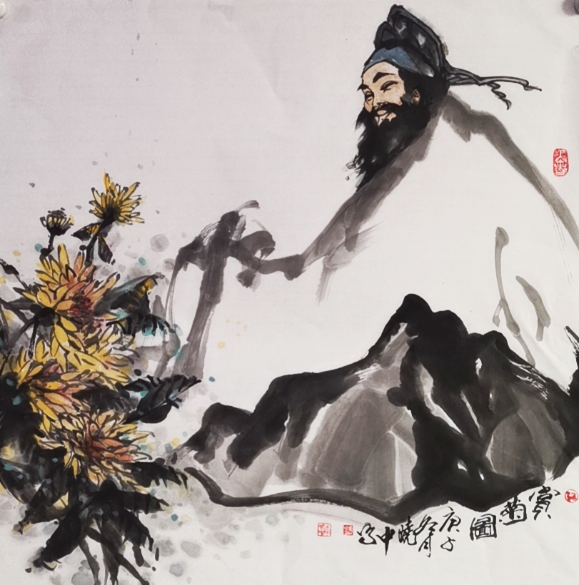 赏菊图
